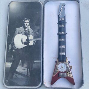 NEW Vintage 2002 Limited Edition 50th Anniversary Elvis Presley Guitar Watch